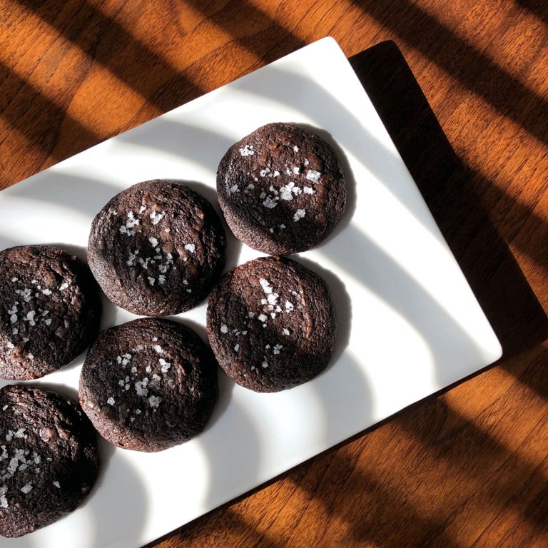 Salty Black Licorice Brownie Cookies Fikabröd
