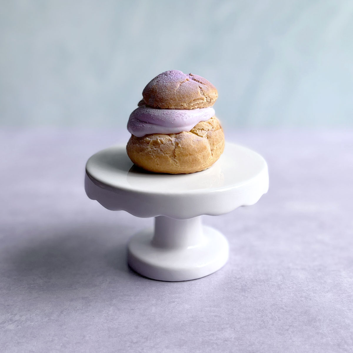 Taro Milk Tea Cream Puffs Fikabröd