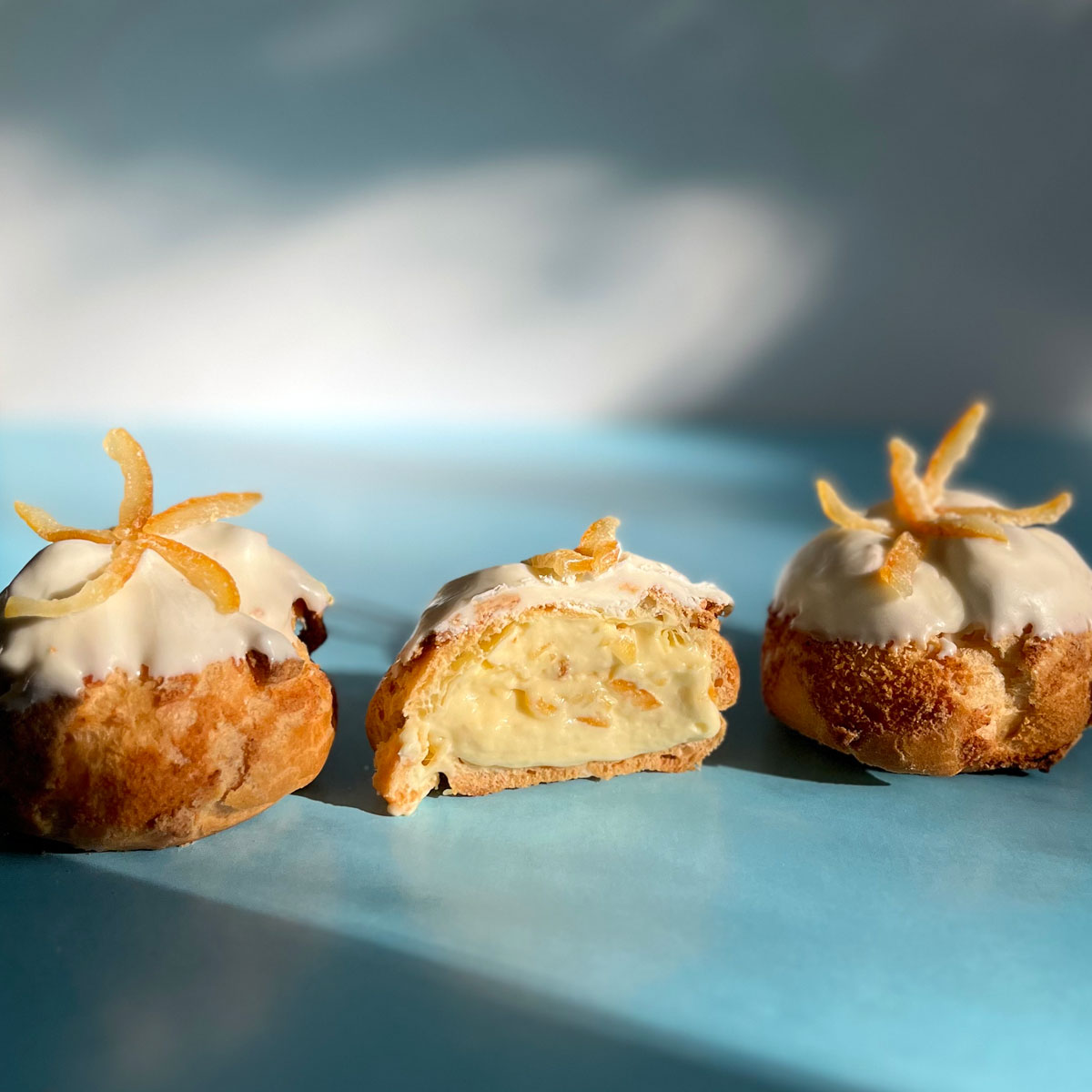 Yuzu Shu Creams (Japanese Cream Puffs) | Fikabröd